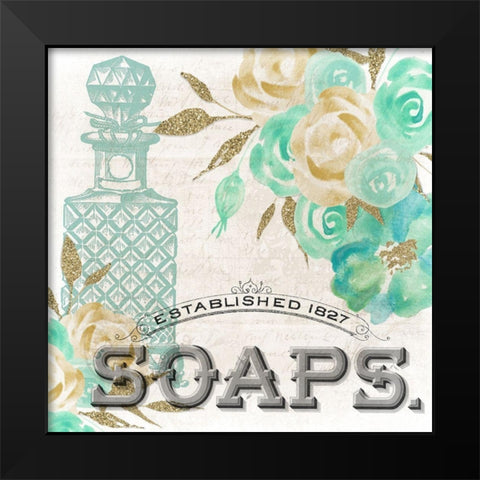 Vintage Soap 2 Black Modern Wood Framed Art Print by Allen, Kimberly