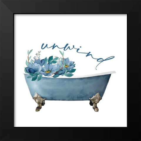 French Blue 1 Black Modern Wood Framed Art Print by Allen, Kimberly