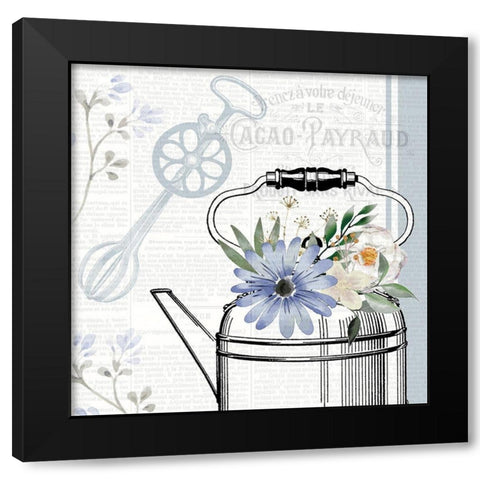 Kitchen Floral 3 Black Modern Wood Framed Art Print by Allen, Kimberly