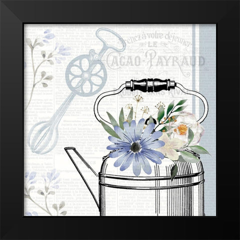 Kitchen Floral 3 Black Modern Wood Framed Art Print by Allen, Kimberly