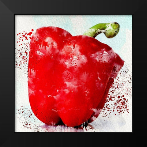 Veggies 1 Black Modern Wood Framed Art Print by Allen, Kimberly