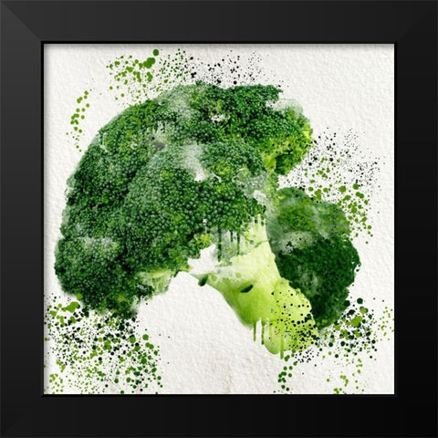 Veggies 2 Black Modern Wood Framed Art Print by Allen, Kimberly