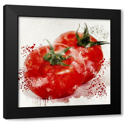Veggies 4 Black Modern Wood Framed Art Print by Allen, Kimberly