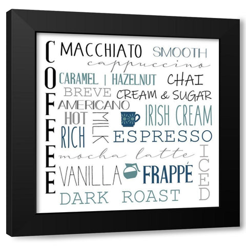 Coffee Black Modern Wood Framed Art Print with Double Matting by Allen, Kimberly