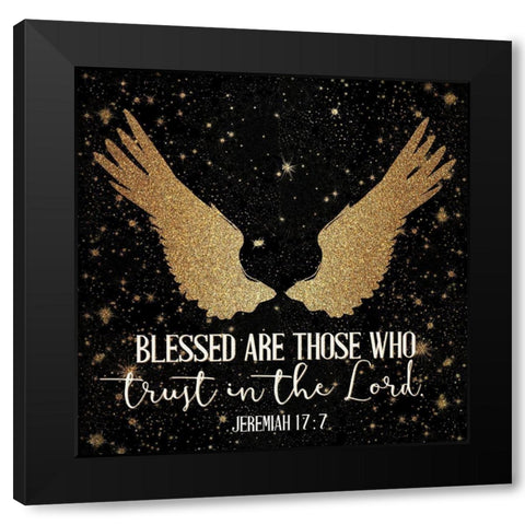 Pray 1 Black Modern Wood Framed Art Print by Allen, Kimberly