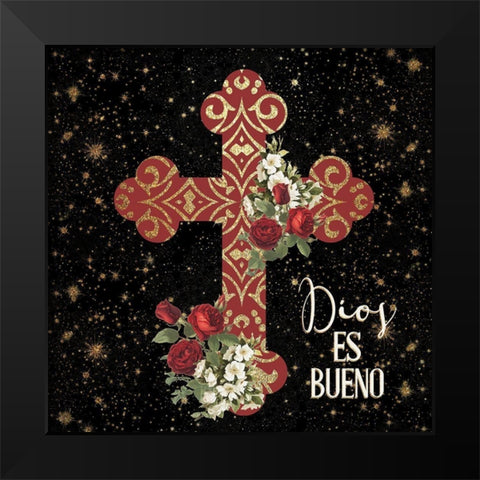 Dios es Bueno 2 Black Modern Wood Framed Art Print by Allen, Kimberly