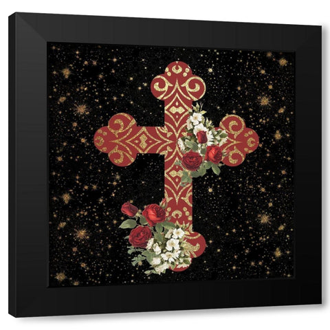 Pray 2 Black Modern Wood Framed Art Print by Allen, Kimberly
