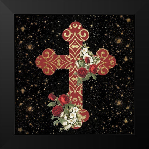 Pray 2 Black Modern Wood Framed Art Print by Allen, Kimberly