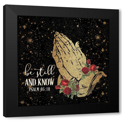 Pray 3 Black Modern Wood Framed Art Print with Double Matting by Allen, Kimberly