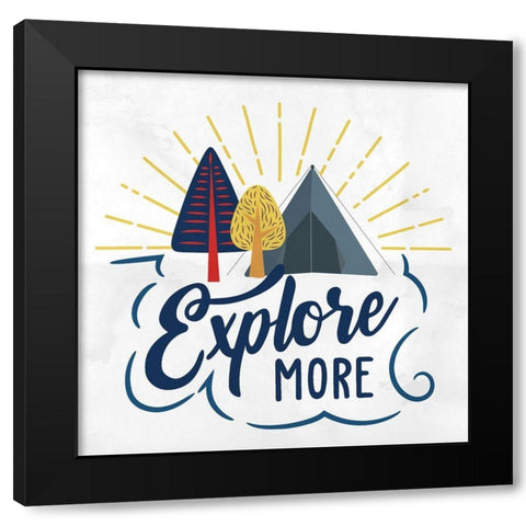 Explore More 1 Black Modern Wood Framed Art Print by Allen, Kimberly