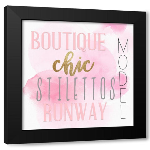 Style 3 V3 Black Modern Wood Framed Art Print with Double Matting by Allen, Kimberly