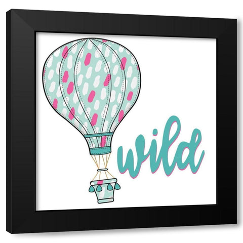Wild 1 Black Modern Wood Framed Art Print by Allen, Kimberly