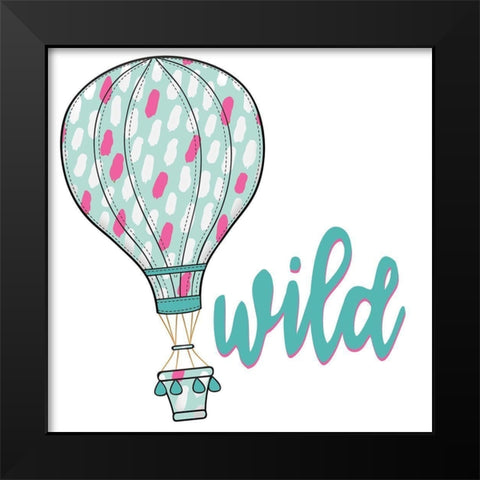 Wild 1 Black Modern Wood Framed Art Print by Allen, Kimberly