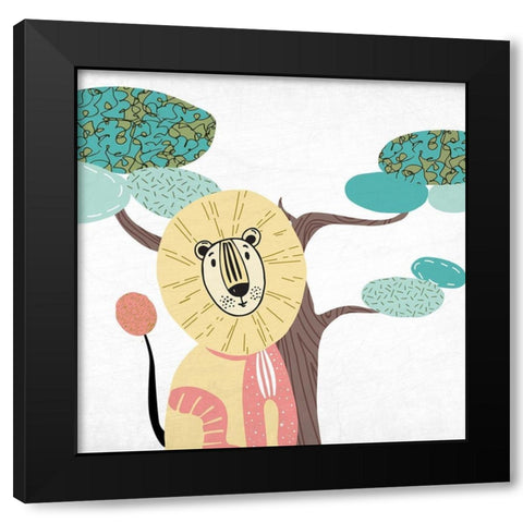 Safari Days 1 Black Modern Wood Framed Art Print with Double Matting by Allen, Kimberly