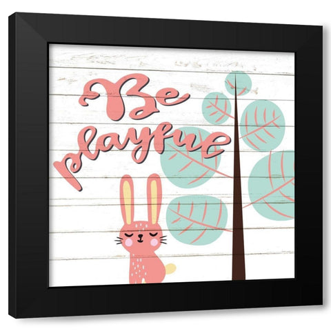 Woodland 2 Black Modern Wood Framed Art Print with Double Matting by Allen, Kimberly