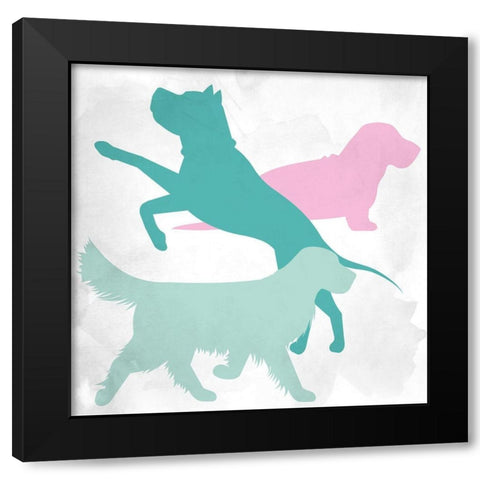 Dog Lover 2 Black Modern Wood Framed Art Print with Double Matting by Allen, Kimberly