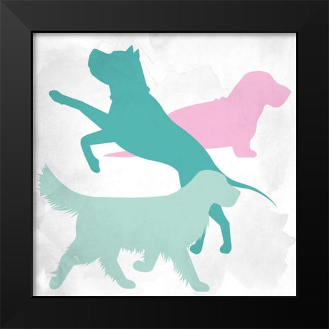 Dog Lover 2 Black Modern Wood Framed Art Print by Allen, Kimberly