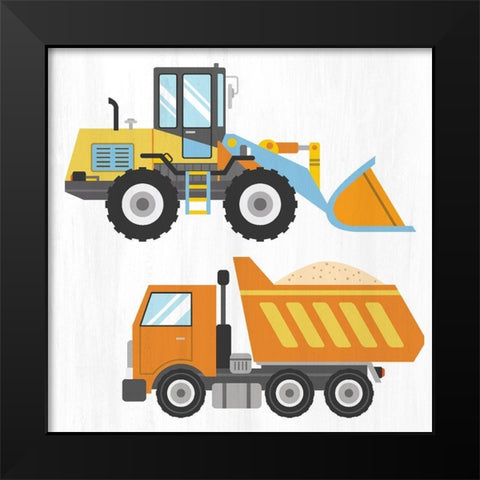 Lets Work 1 Black Modern Wood Framed Art Print by Allen, Kimberly