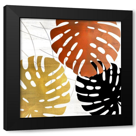 Mettalic Palms 2 Black Modern Wood Framed Art Print by Allen, Kimberly