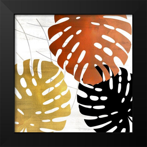 Mettalic Palms 2 Black Modern Wood Framed Art Print by Allen, Kimberly