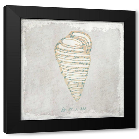 Stone Shell 3 Black Modern Wood Framed Art Print by Allen, Kimberly