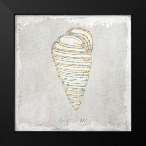 Stone Shell 3 Black Modern Wood Framed Art Print by Allen, Kimberly