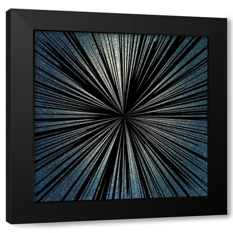 Burst 1 Black Modern Wood Framed Art Print by Kimberly, Allen