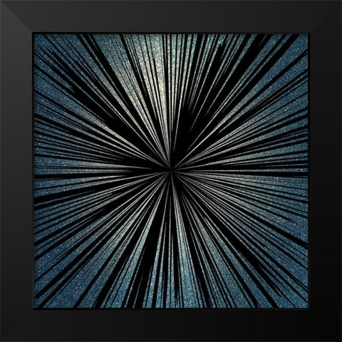 Burst 1 Black Modern Wood Framed Art Print by Kimberly, Allen
