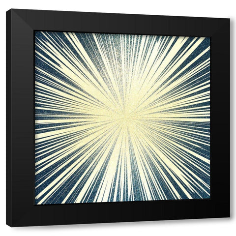 Burst 2 Black Modern Wood Framed Art Print by Kimberly, Allen
