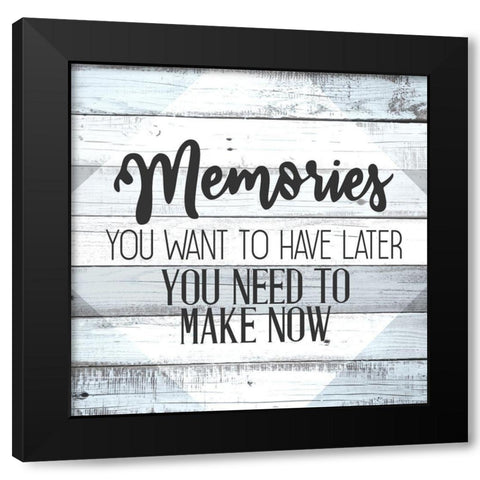 Memories v2 Black Modern Wood Framed Art Print with Double Matting by Allen, Kimberly