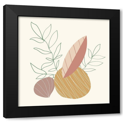 Natural 1 Black Modern Wood Framed Art Print with Double Matting by Allen, Kimberly