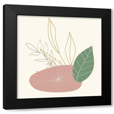 Natural 3 Black Modern Wood Framed Art Print with Double Matting by Allen, Kimberly