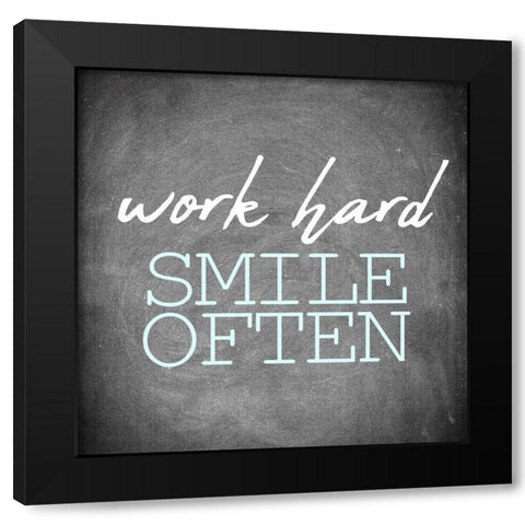 Be Honest 2 Black Modern Wood Framed Art Print by Allen, Kimberly