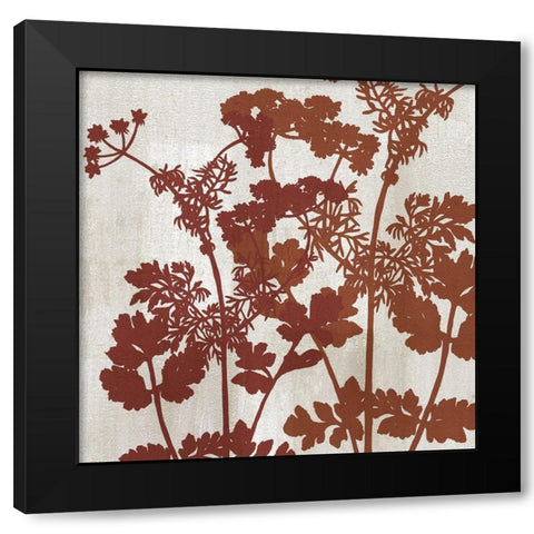 Botanical Black Modern Wood Framed Art Print with Double Matting by Allen, Kimberly