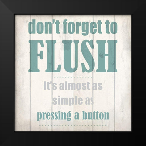 Flush Black Modern Wood Framed Art Print by Kimberly, Allen