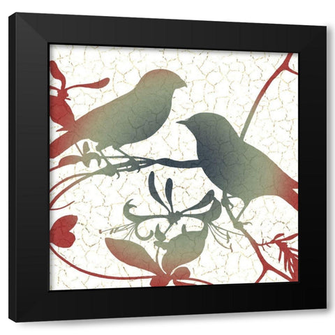 The Birds 1 Black Modern Wood Framed Art Print with Double Matting by Allen, Kimberly