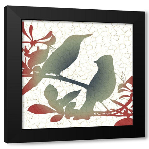 The Birds 2 Black Modern Wood Framed Art Print by Allen, Kimberly