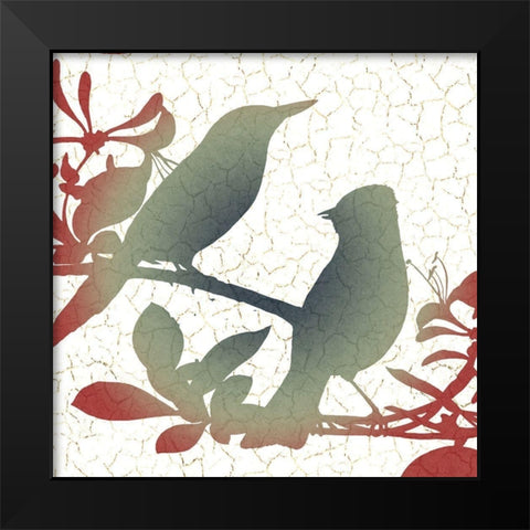 The Birds 2 Black Modern Wood Framed Art Print by Allen, Kimberly