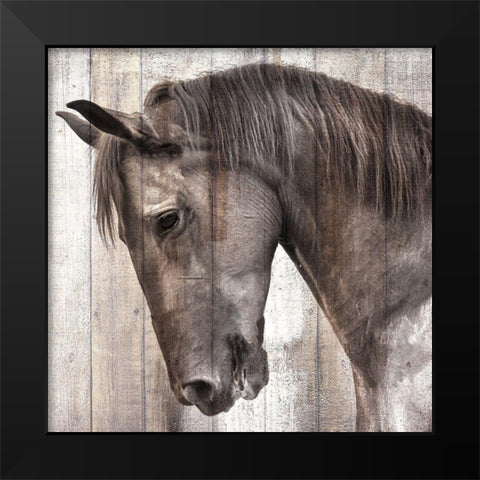 King Black Modern Wood Framed Art Print by Allen, Kimberly