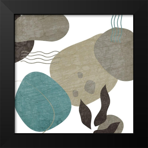 Rock 2 Black Modern Wood Framed Art Print by Kimberly, Allen
