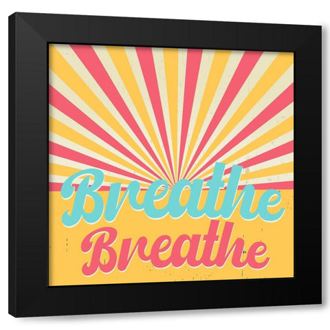 Radiant Breathe 1 Black Modern Wood Framed Art Print with Double Matting by Allen, Kimberly