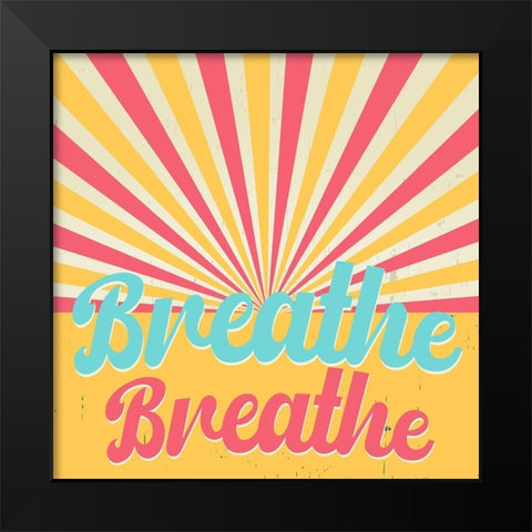 Radiant Breathe 1 Black Modern Wood Framed Art Print by Allen, Kimberly