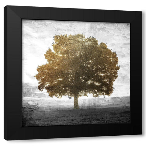 Golden Tree Black Modern Wood Framed Art Print by Allen, Kimberly