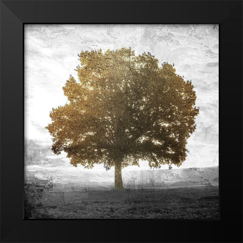 Golden Tree Black Modern Wood Framed Art Print by Allen, Kimberly