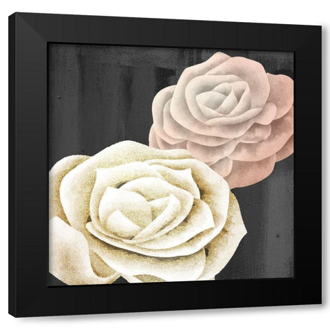 Rose Gold 1 Black Modern Wood Framed Art Print by Allen, Kimberly