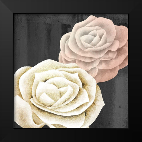 Rose Gold 1 Black Modern Wood Framed Art Print by Allen, Kimberly