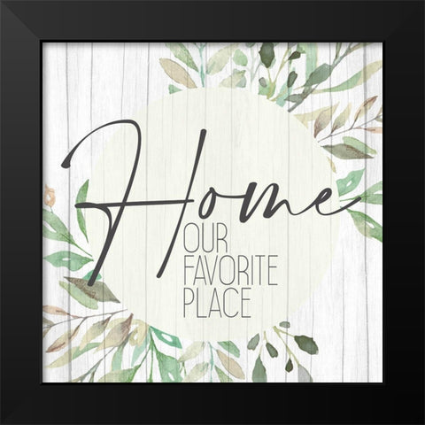 Favorite Place Black Modern Wood Framed Art Print by Allen, Kimberly