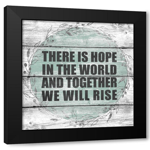 Together Black Modern Wood Framed Art Print by Allen, Kimberly