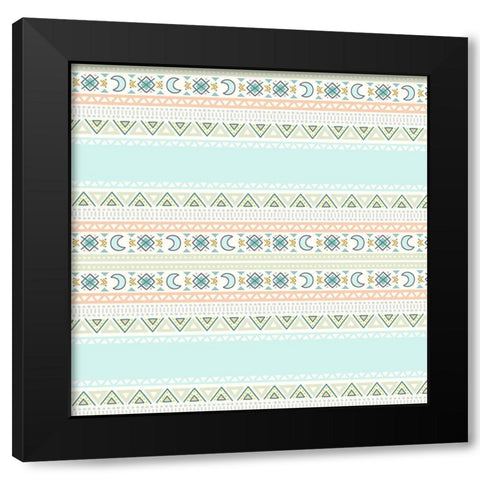 Minty 3 Black Modern Wood Framed Art Print with Double Matting by Allen, Kimberly