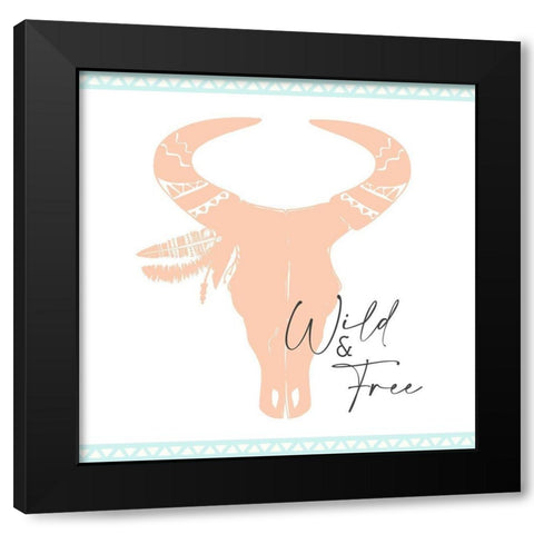 Minty 14 Black Modern Wood Framed Art Print with Double Matting by Allen, Kimberly